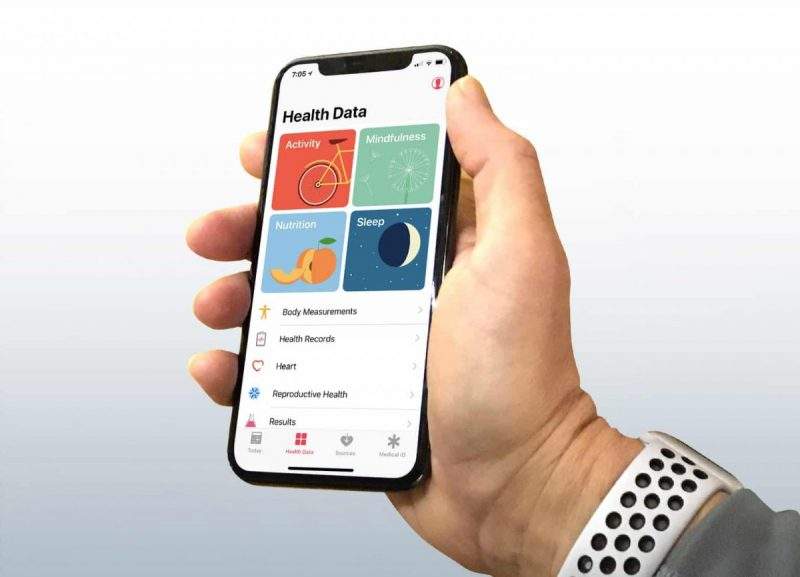 تطبيق الصحة الخاص بجهاز iPhone