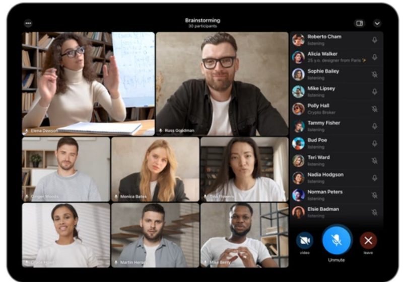 Telegram يضيف مكالمات فيديو جماعية 