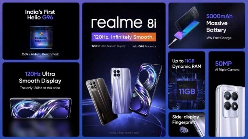 الهاتف Realme 8i 