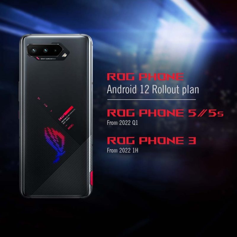 هواتف ROG Phone المؤهلة للحصول على اندرويد 12 