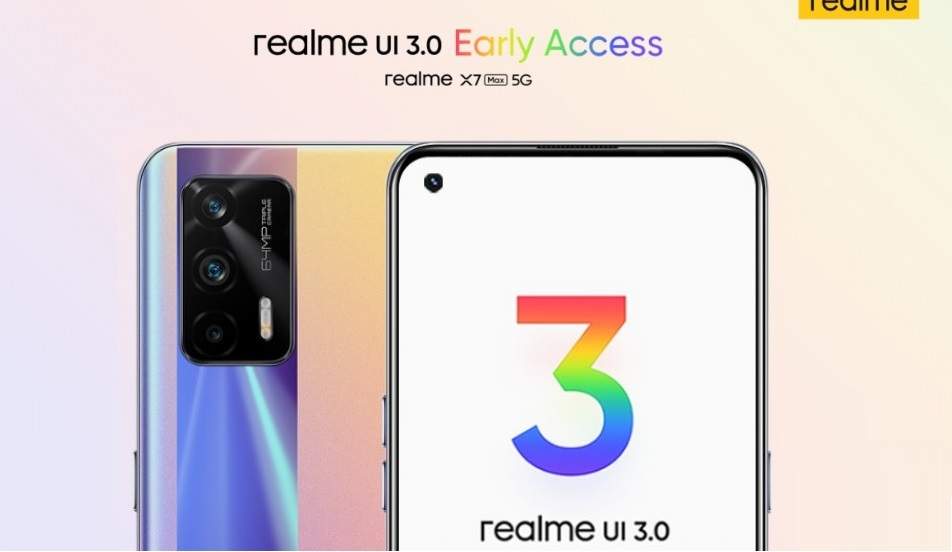 تحديث Realme UI 3.0 يصل إلى الهاتف Realme X7 Max 5G