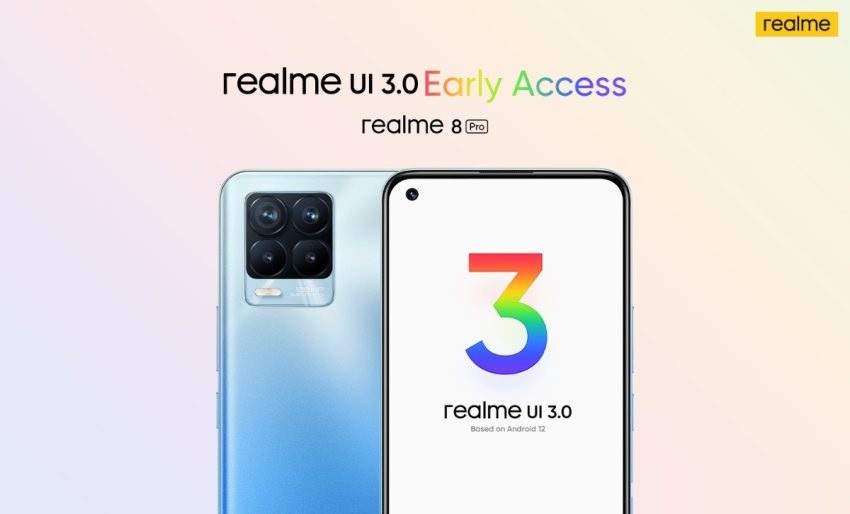الهاتف Realme 8 Pro يحصل على الإصدار التجريبي من Realme UI 3.0
