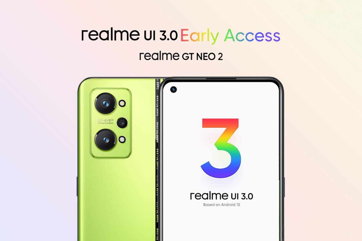 الهاتف Realme GT Neo2 يحصل على تحديث Realme UI 3.0 التجريبي