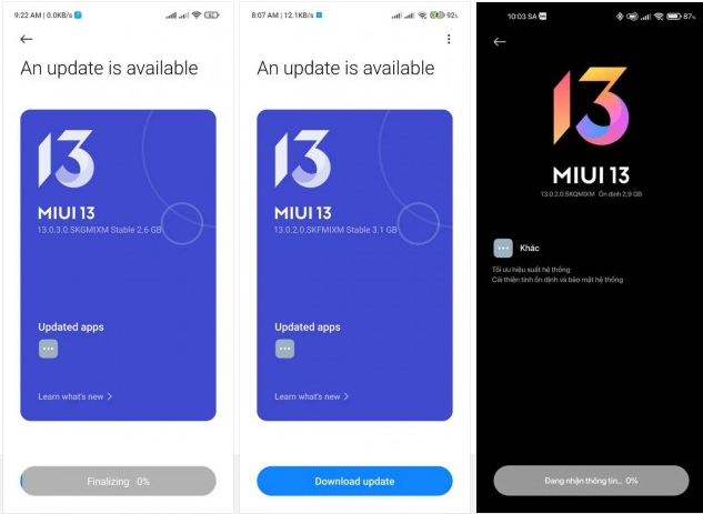 واجهة MIUI 13 مع Android 12 