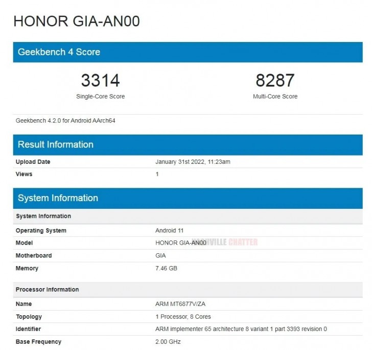 مواصفات الهاتف Honor 60 SE