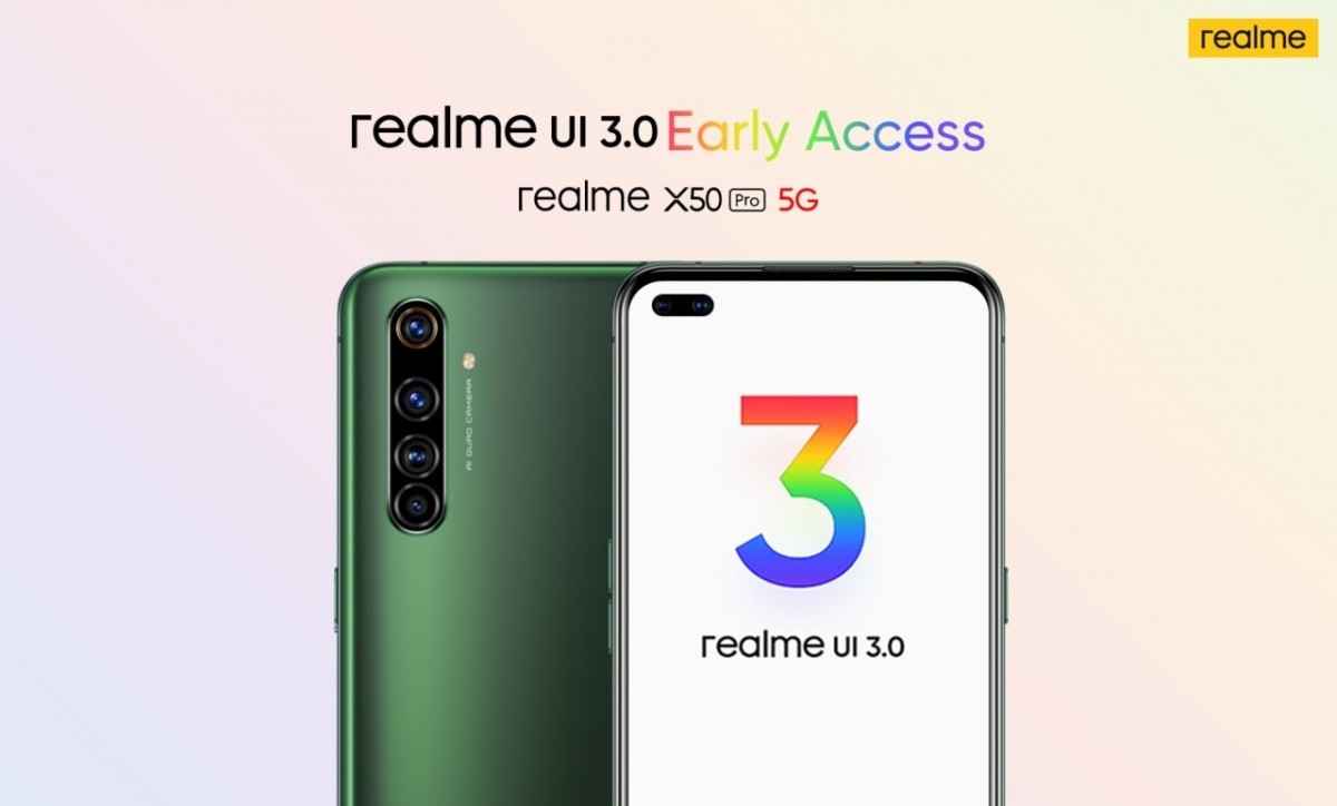 الهاتف Realme X50 Pro 5G يحصل على تحديث Realme UI 3.0