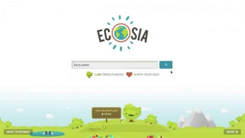 إيكوسيا حماية البيئة عبر محرك بحث!