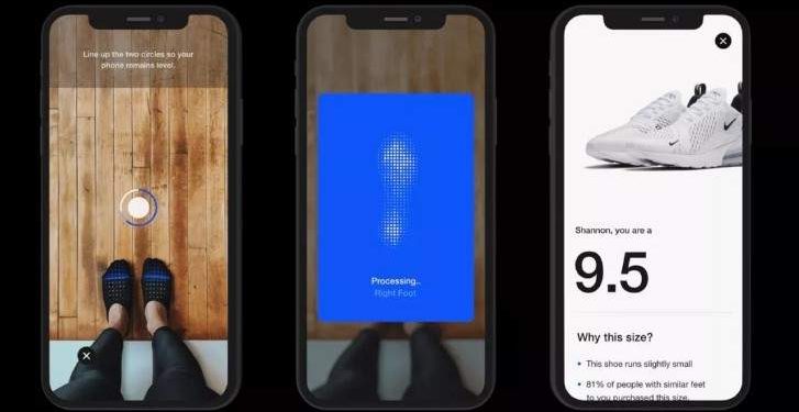 تطبيق Nike Fit لإختيار الحذاء المناسب لقدمك من خلال كاميرا الهاتف
