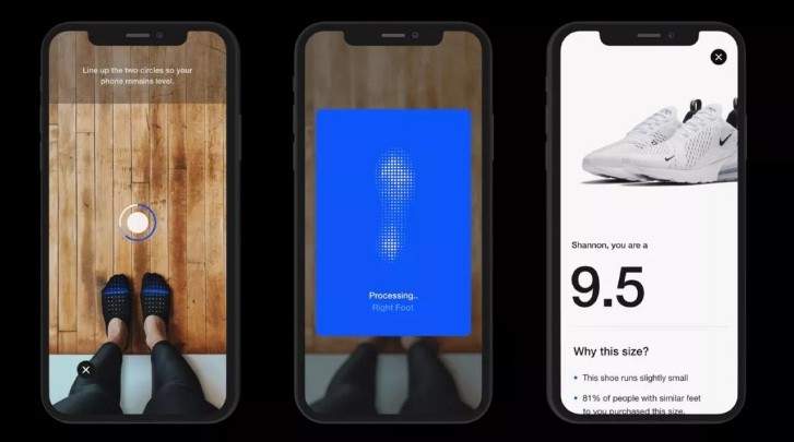 تطبيق Nike Fit لإختيار الحذاء المناسب لقدمك من خلال كاميرا الهاتف