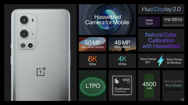 الهاتف OnePlus 9 Pro 
